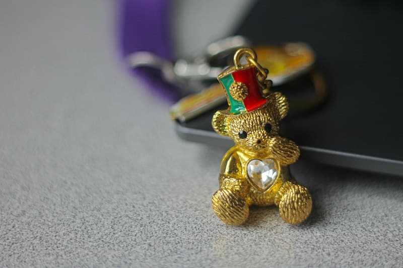 Teddy Charm Keychain